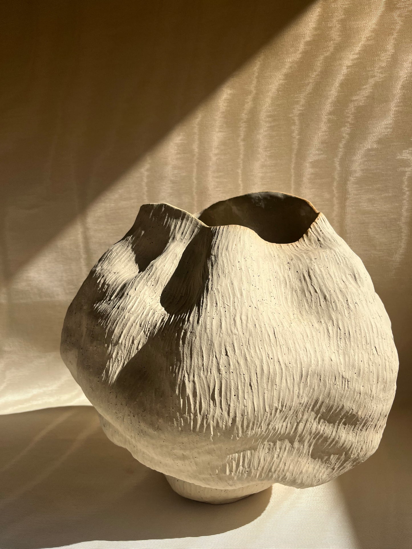 Cora - Vase - Écume