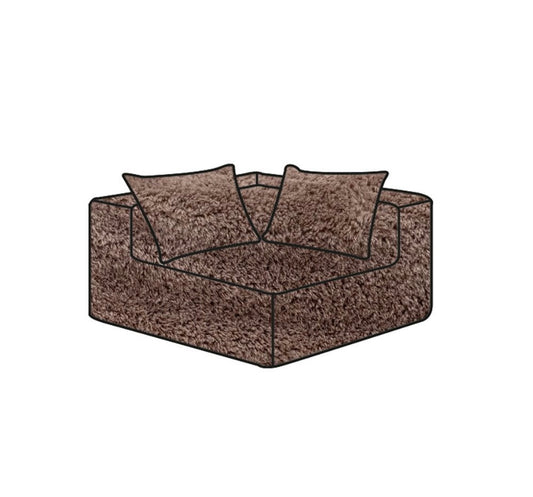 Surhousse de canapé en fausse fourrure ligne SLOW - Bed and Philosophy