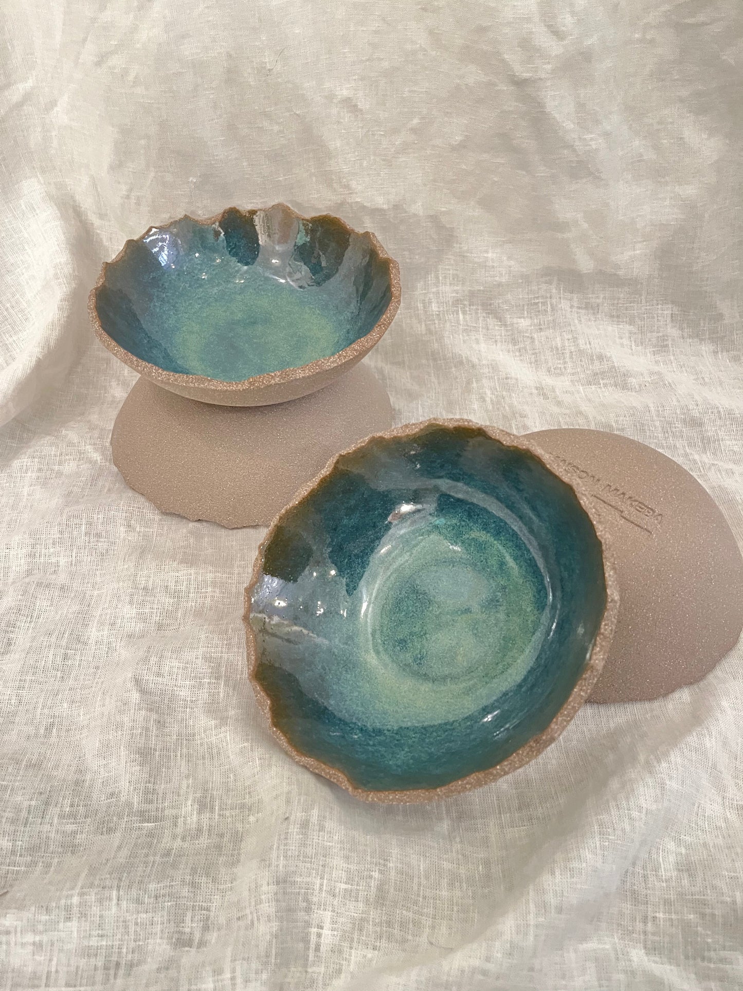 Assiettes, service complet, COLLAB CCéramique x Maison Makeba