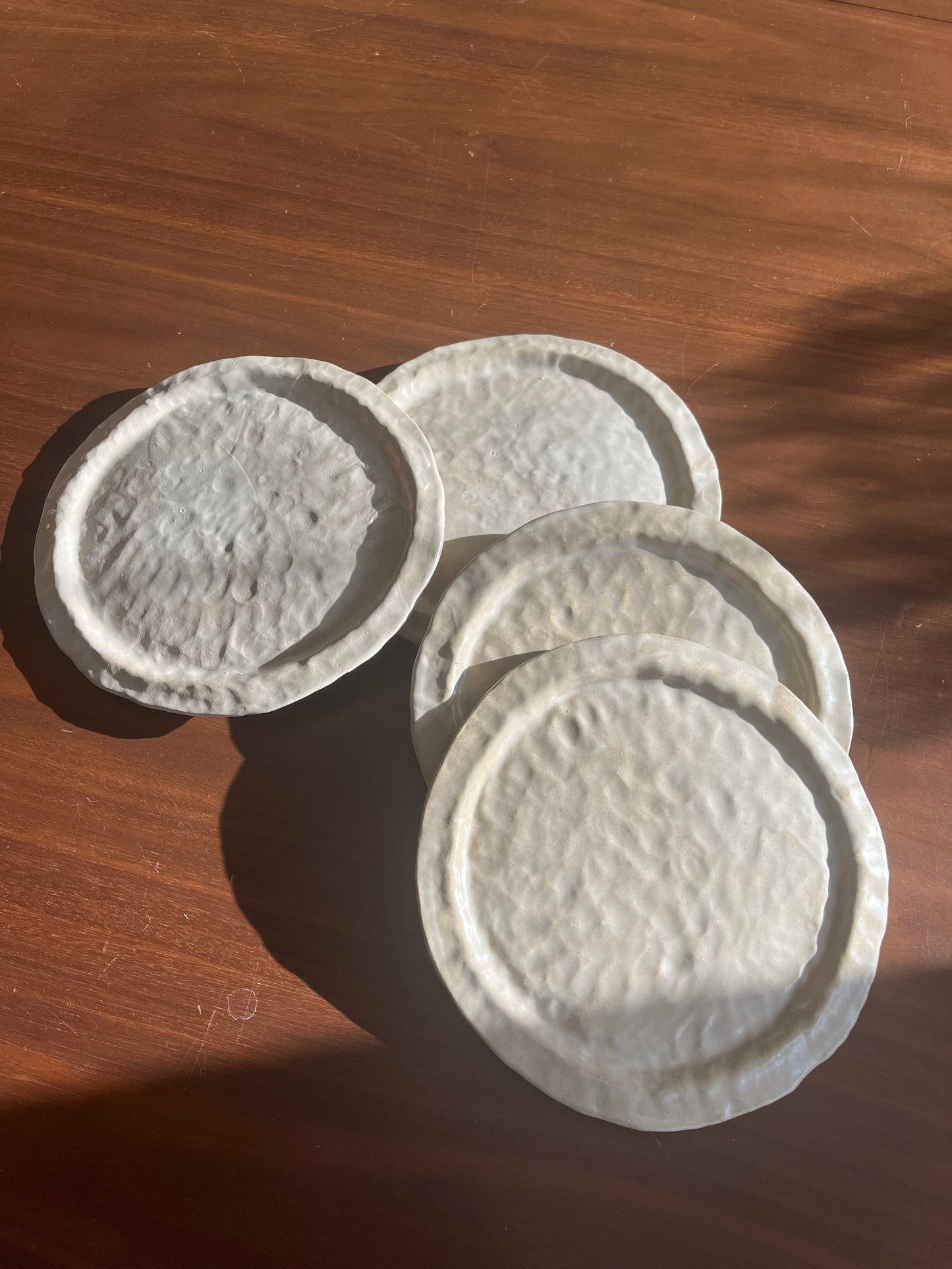 Cora - Vaisselle - 5 Assiettes Crème