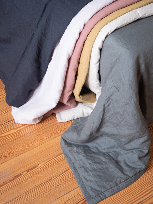 Édredon en lin lavé 250x250 cm - Butternut - Bed&Philosophy