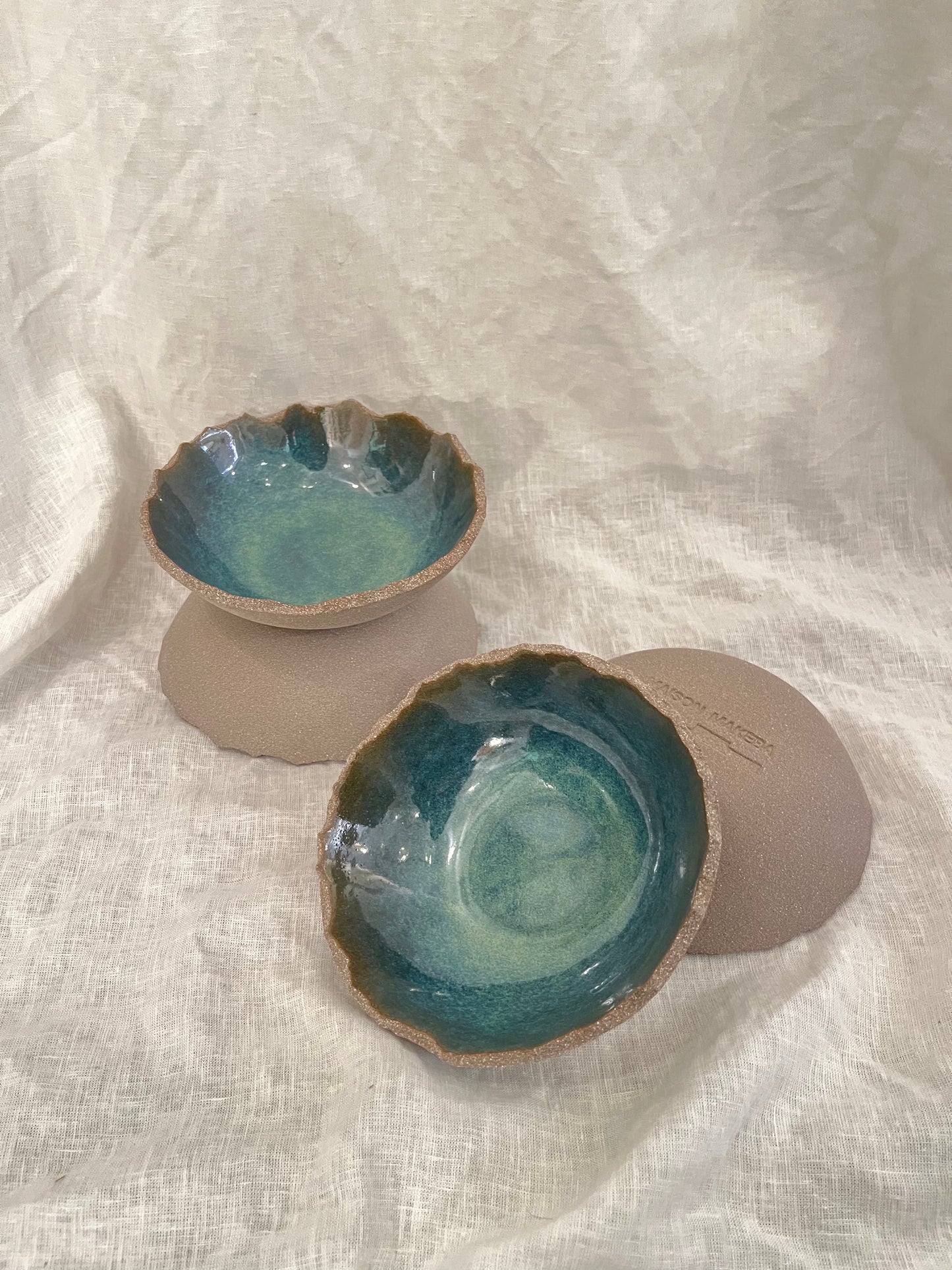 Assiettes, service complet, COLLAB CCéramique x Maison Makeba