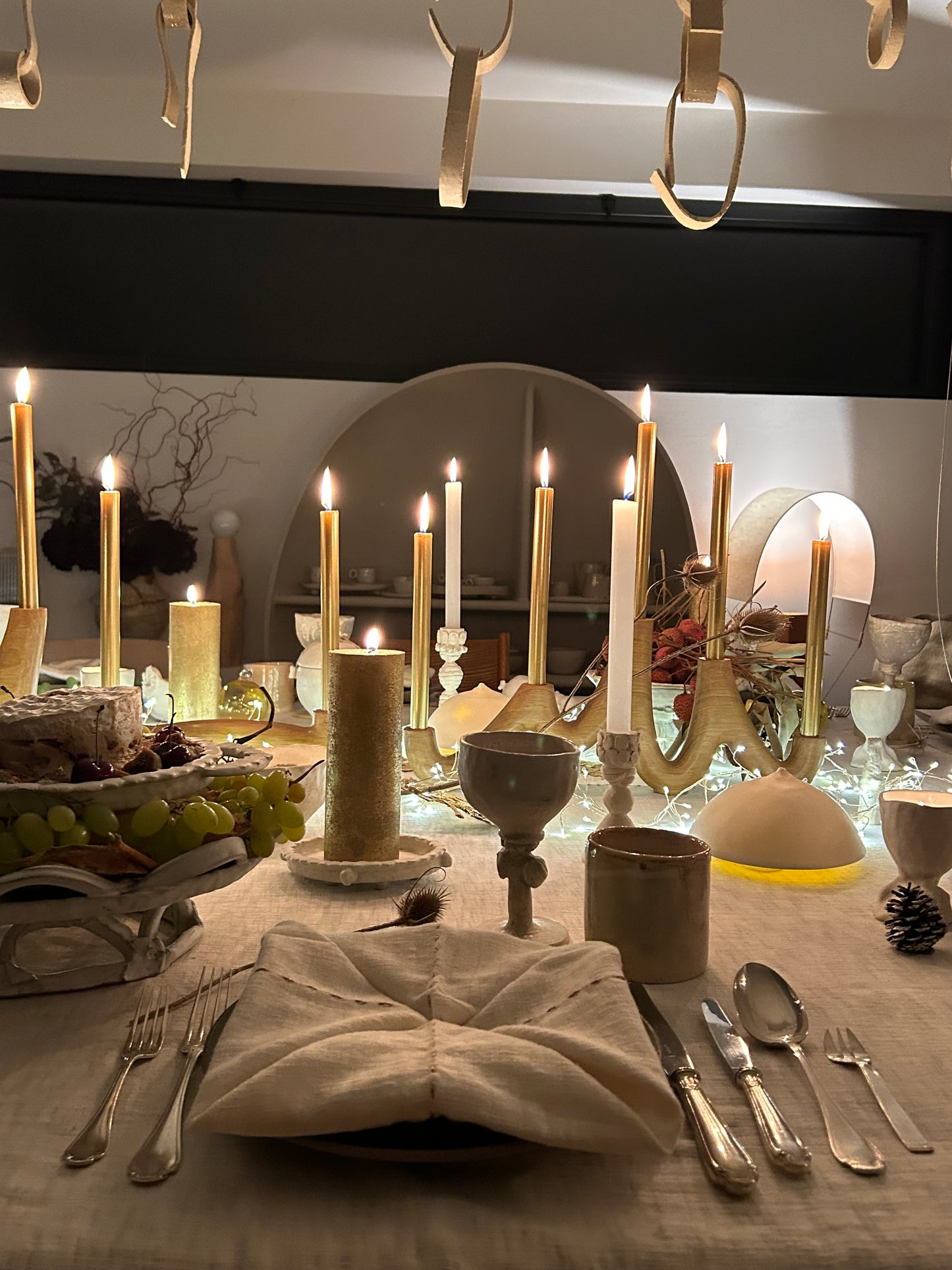 Lot de 2 bougeoirs, Anne Saltel