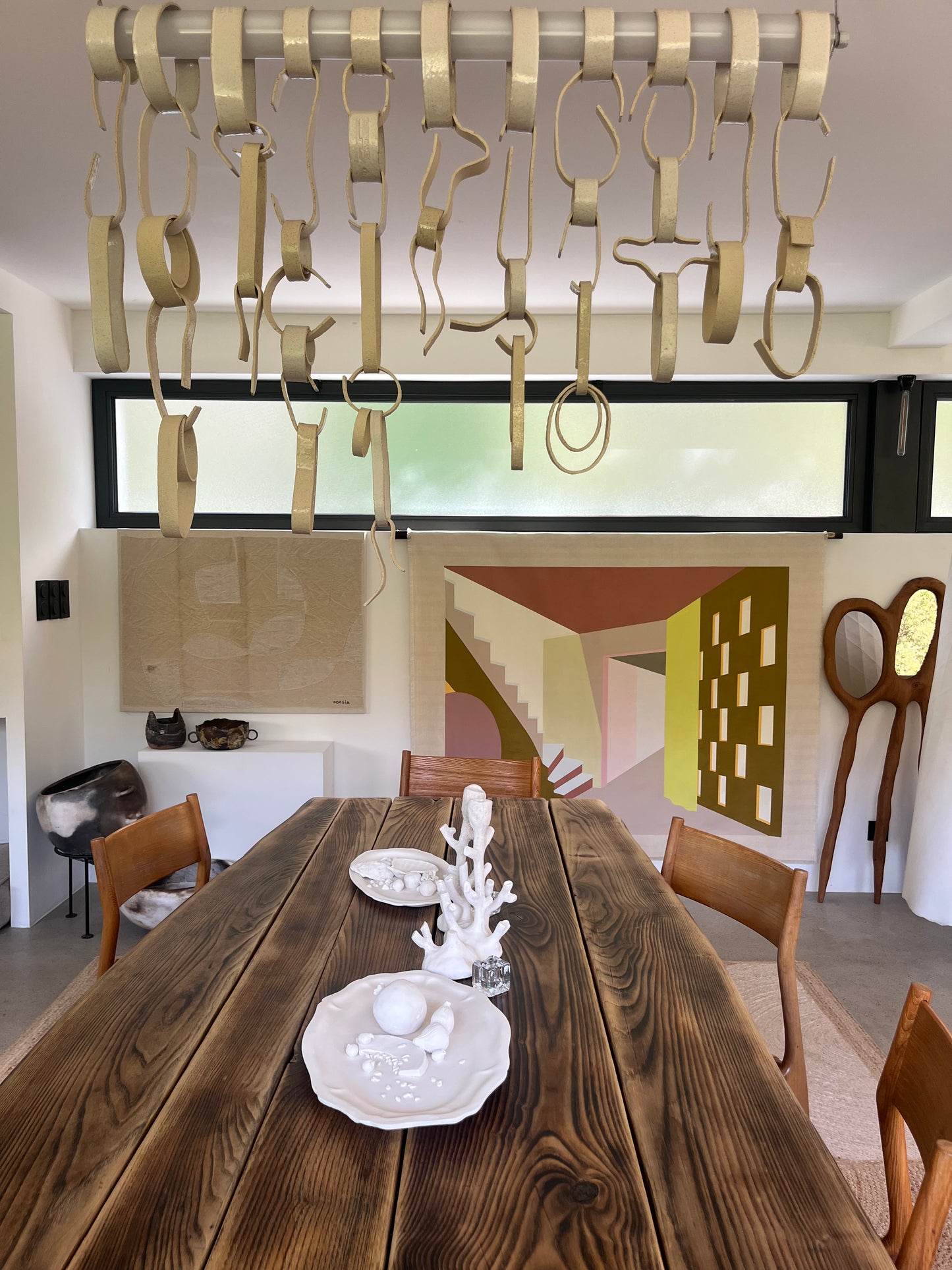 Table Torii effet Moiré Collab LouisLeCharpentier x Maison Makeba