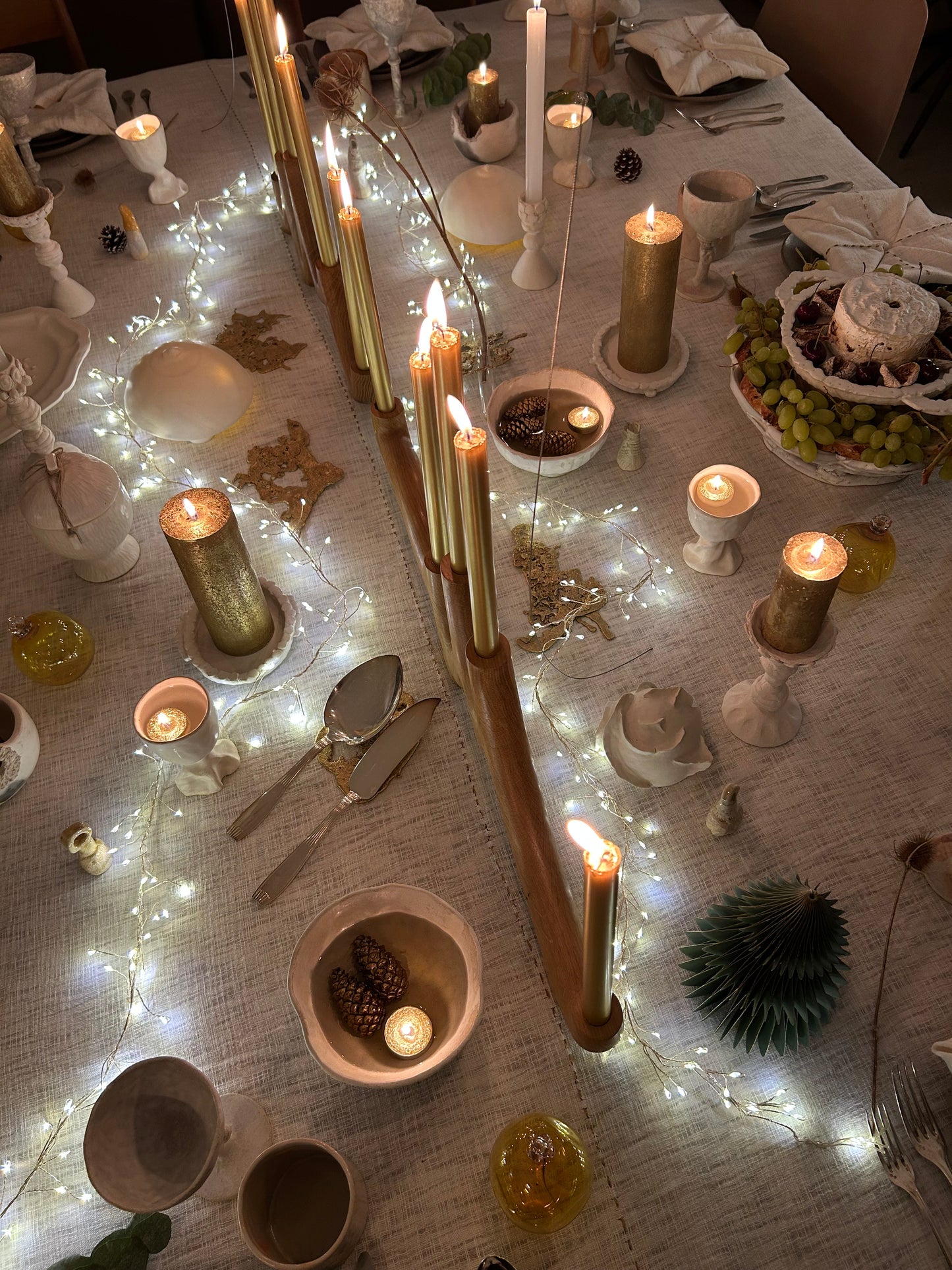 Lot de 2 bougeoirs, Anne Saltel