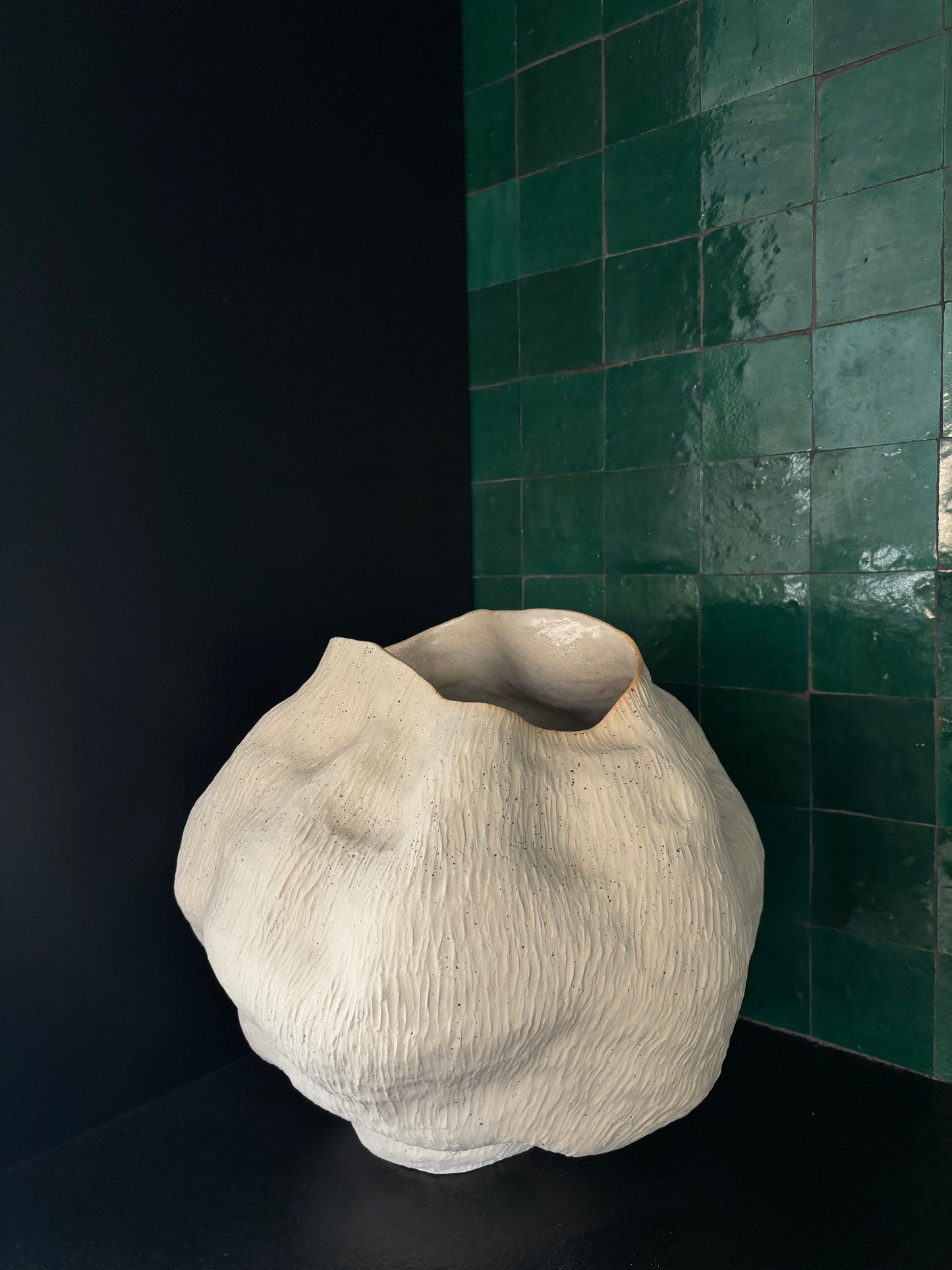 Cora - Vase - Écume