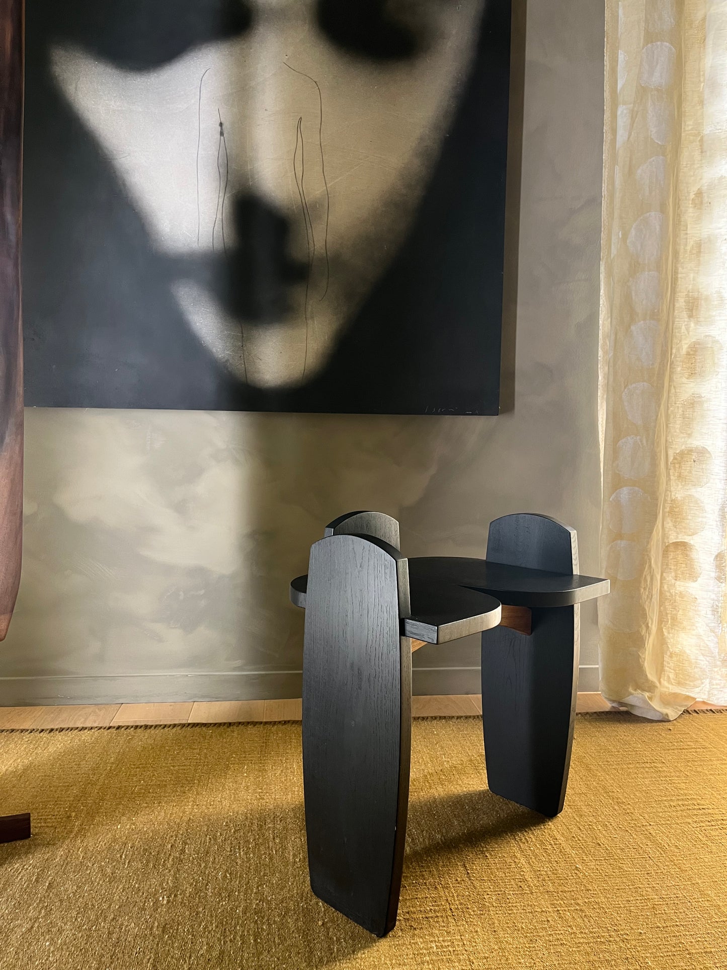 Yves Arfeux - Tabouret - Bois Design