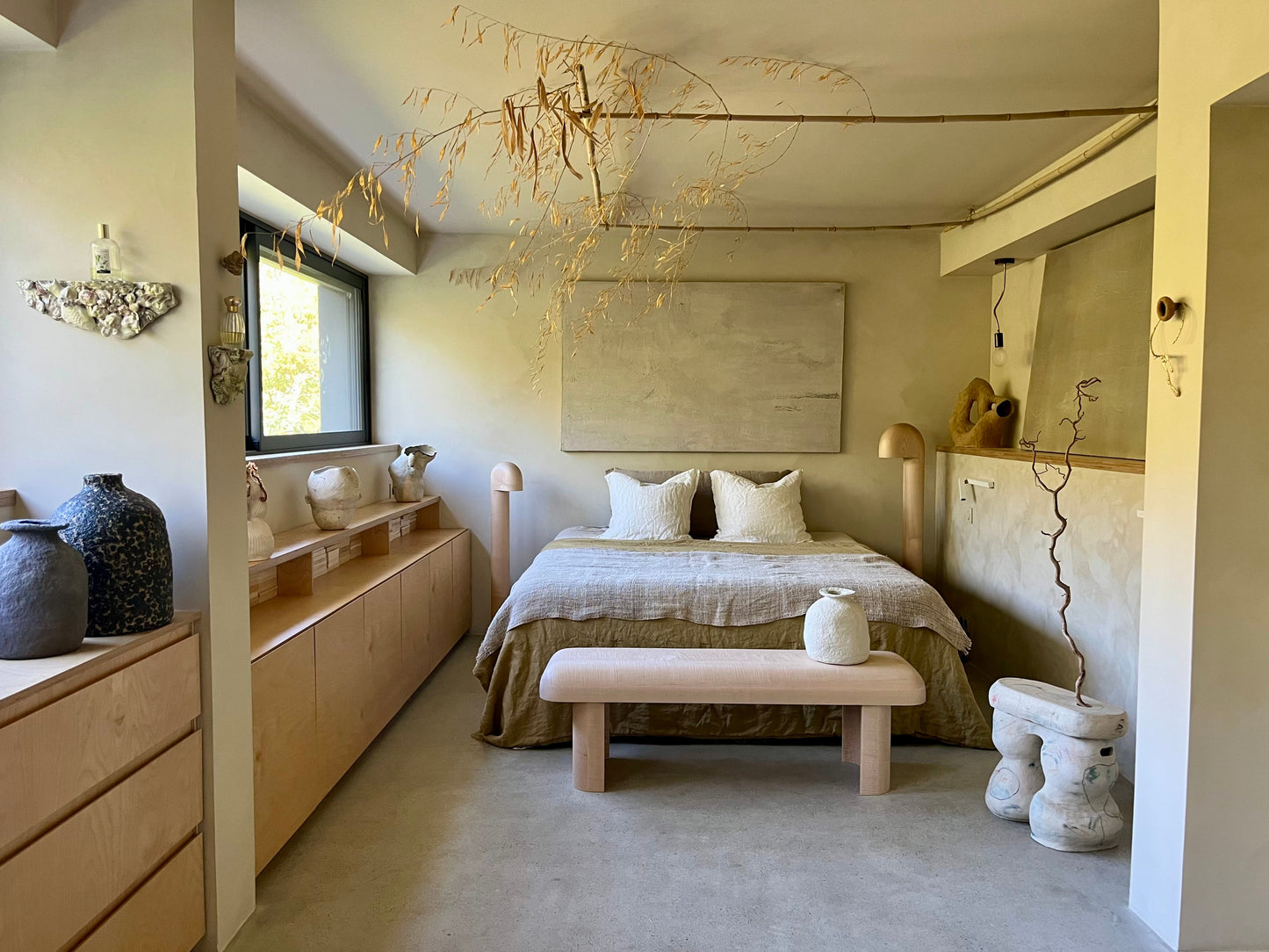 Lampadaire en bois d'érable Studio Cabane