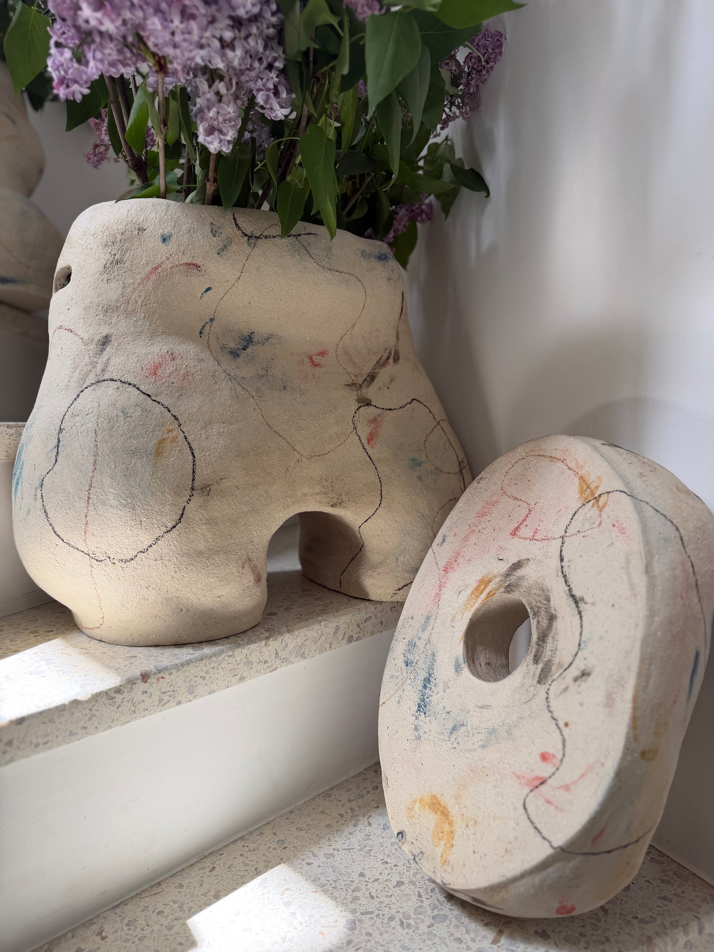 Maison Makeba Signature x MR Céramique - Tabouret/Vase/Plateau - M1