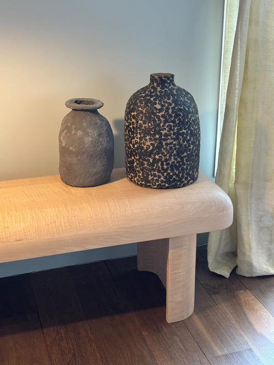 Pauline Pietri - Vases - Pavot & Ardoise En Papier Mâché