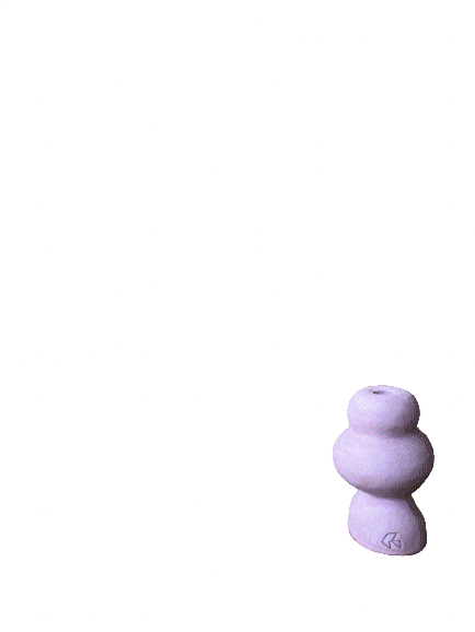 Guylène Galantine - Bougeoirs Grès Rose