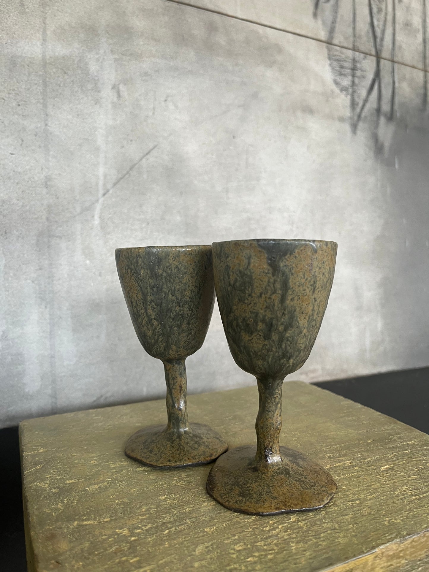 Ensemble de 2 Verres à pieds - Maya De La Vaissière
