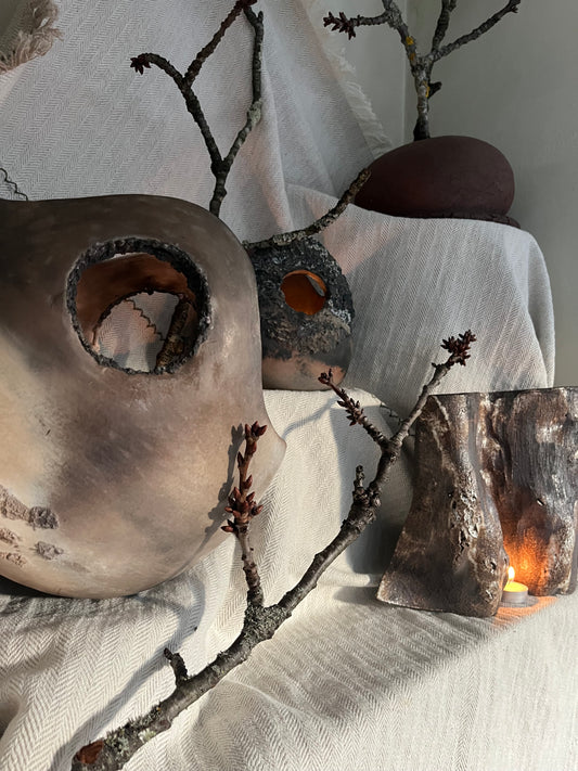 Panier enfumage, collection minéralogie, Hannah André