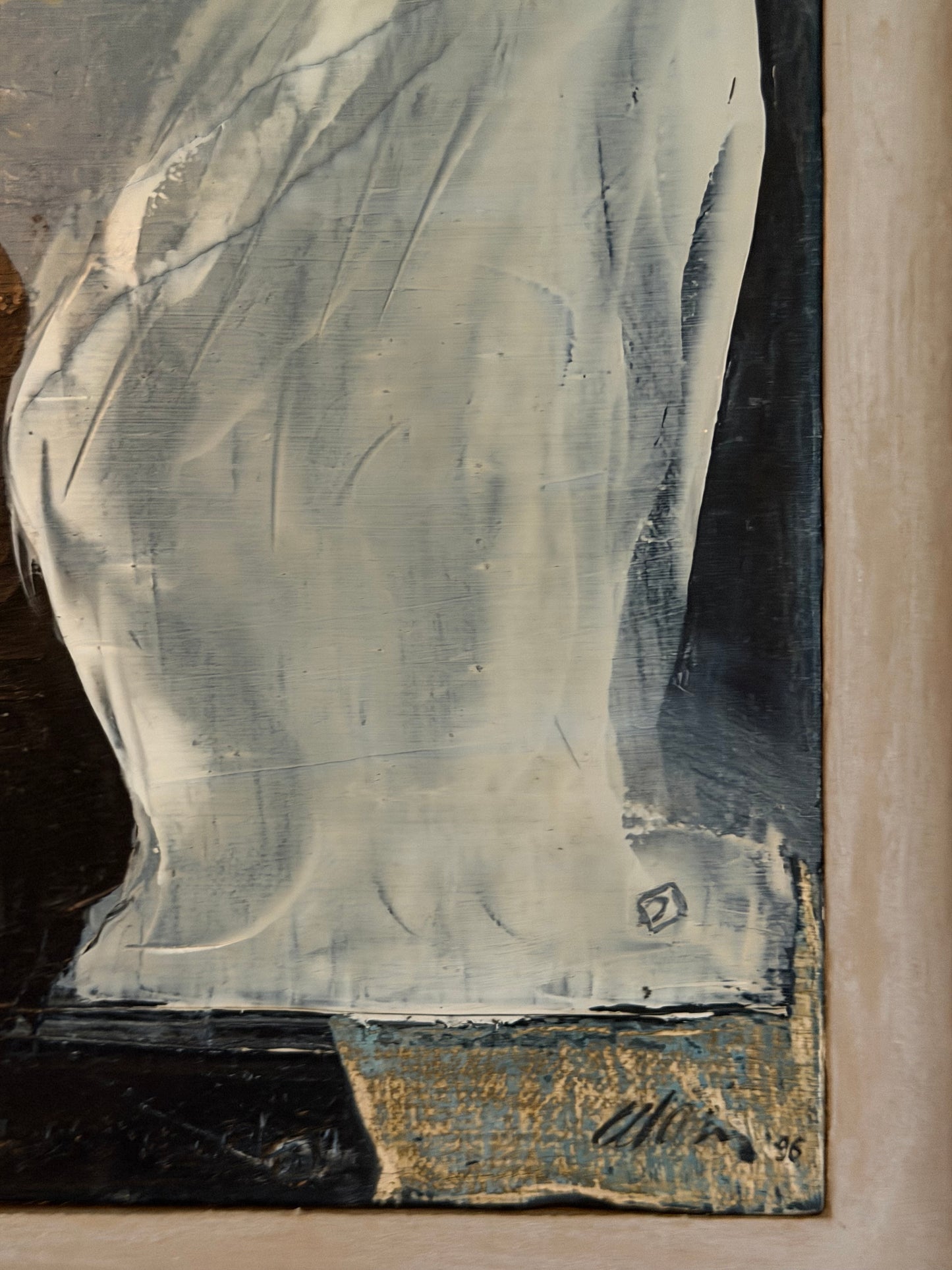 Serge Allain - Huile sur Toile - L'Intrus