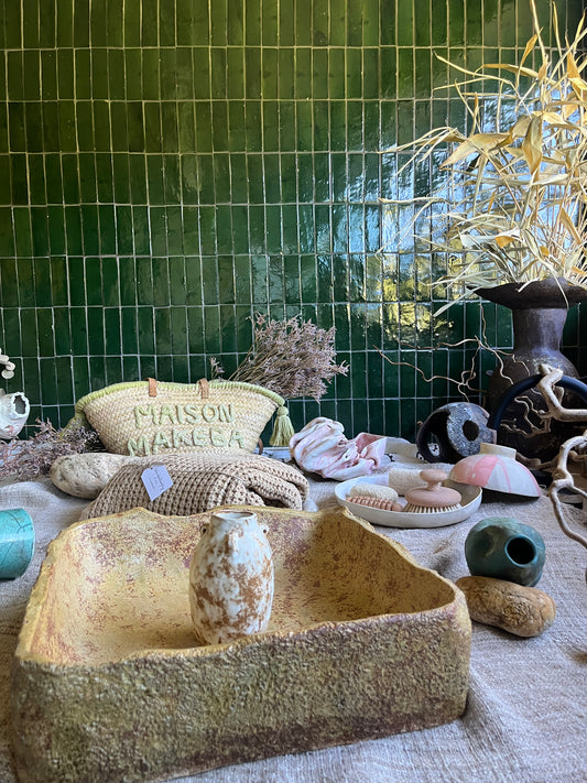 Vasque carré en céramique - Comme un Tableau - Thaïs Loret