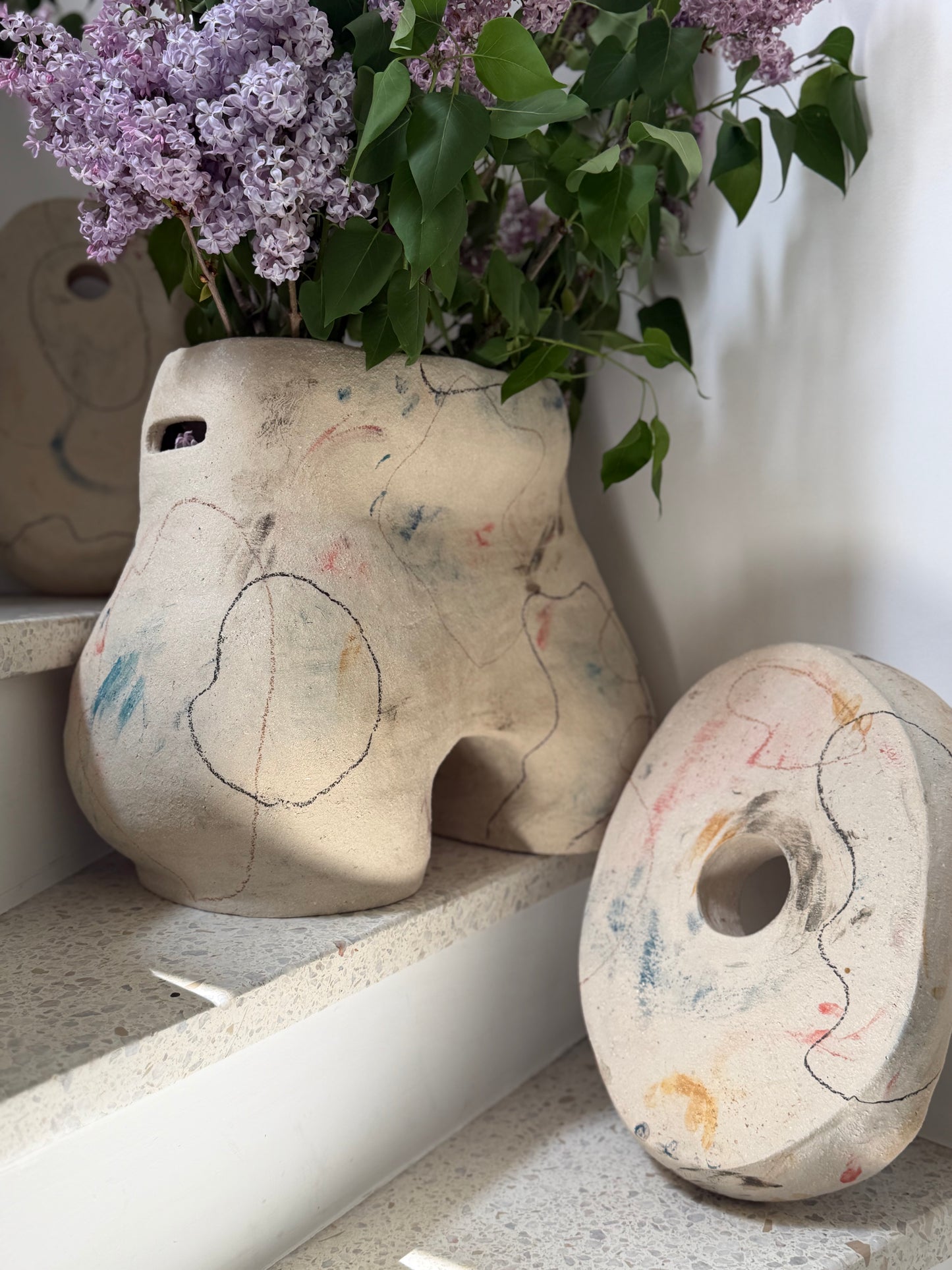 Maison Makeba Signature x MR Céramique - Tabouret/Vase/Plateau - M1