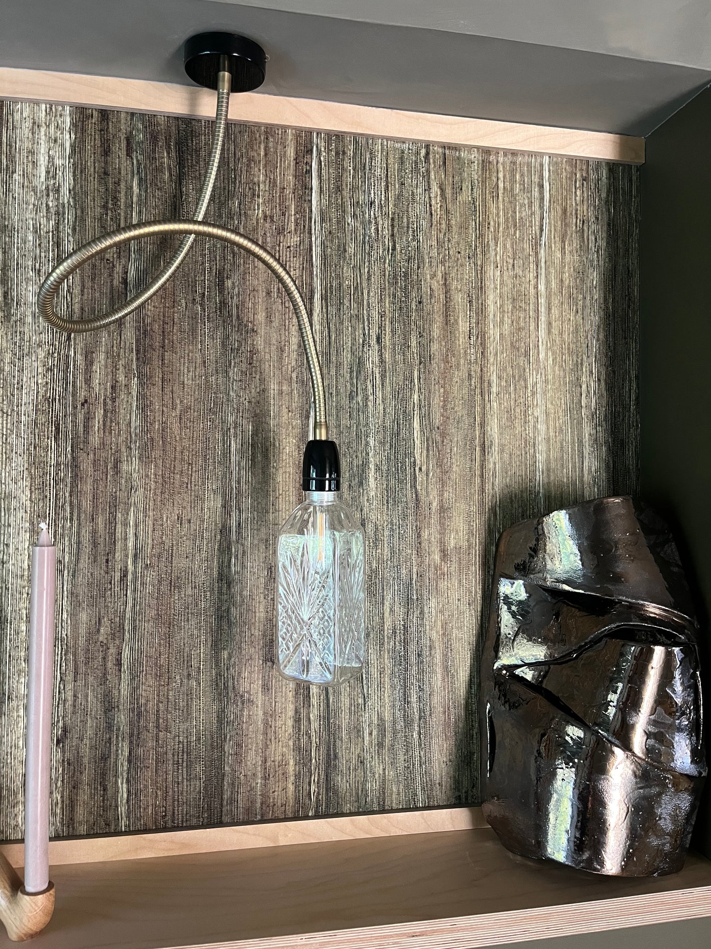 Modèle d'expo. Lampe à bras flexible en porcelaine et métal - Zangra