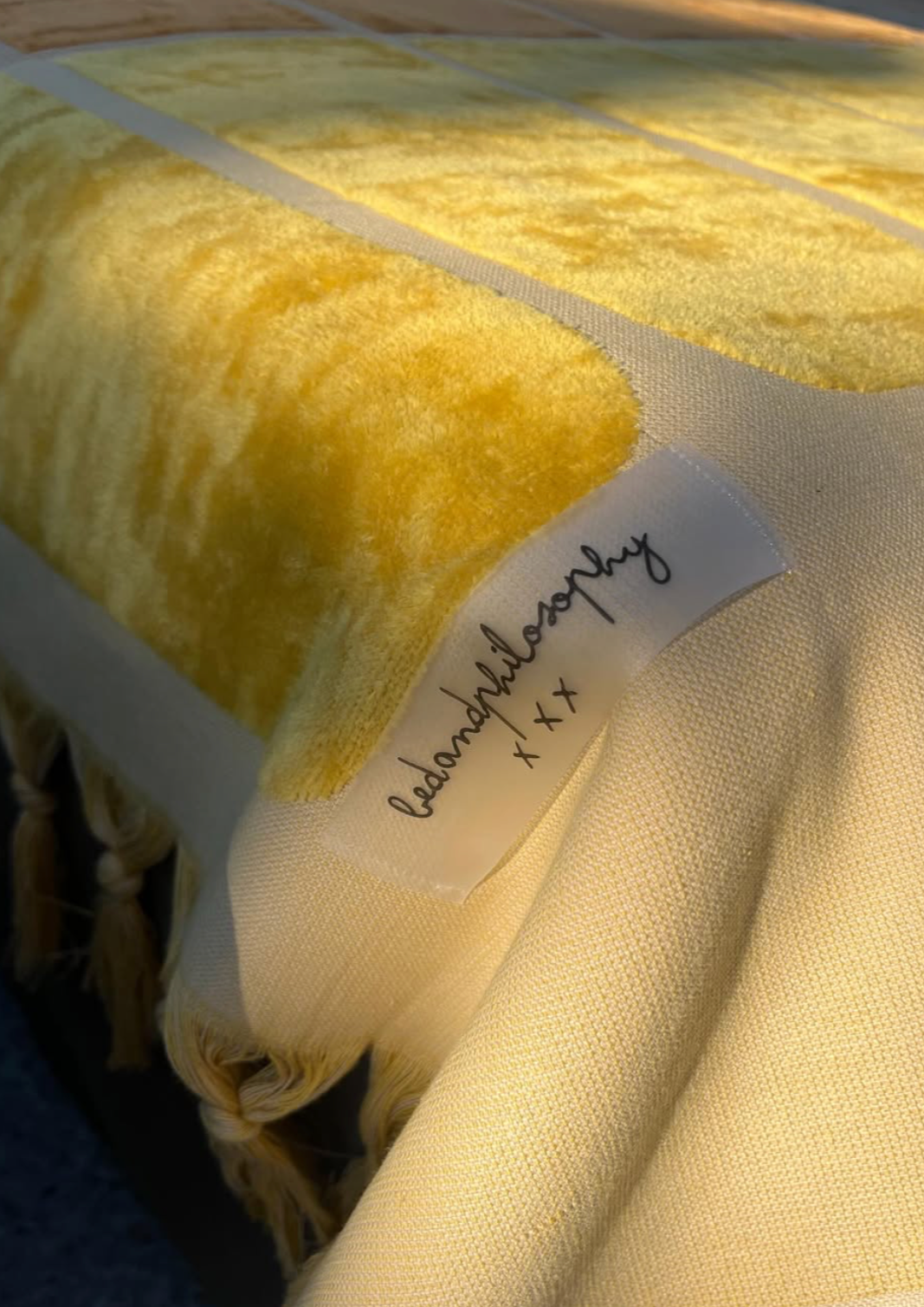 Drap de plage + Sac de plage en Éponge + Coussin  - Bed And Philosophy