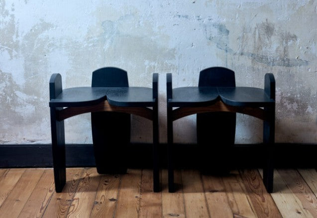 Tabouret Arfeux - bois design – Petit tabouret artisanal bois massif