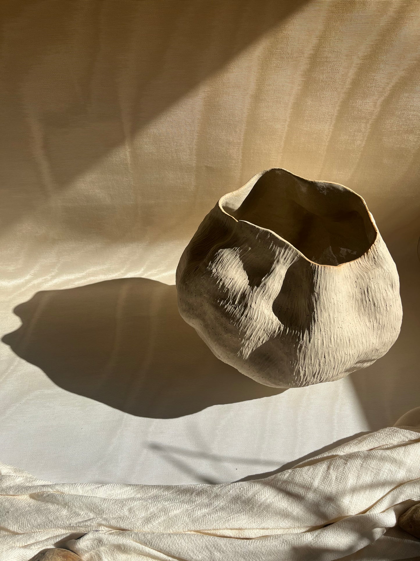 Cora - Vase - Écume