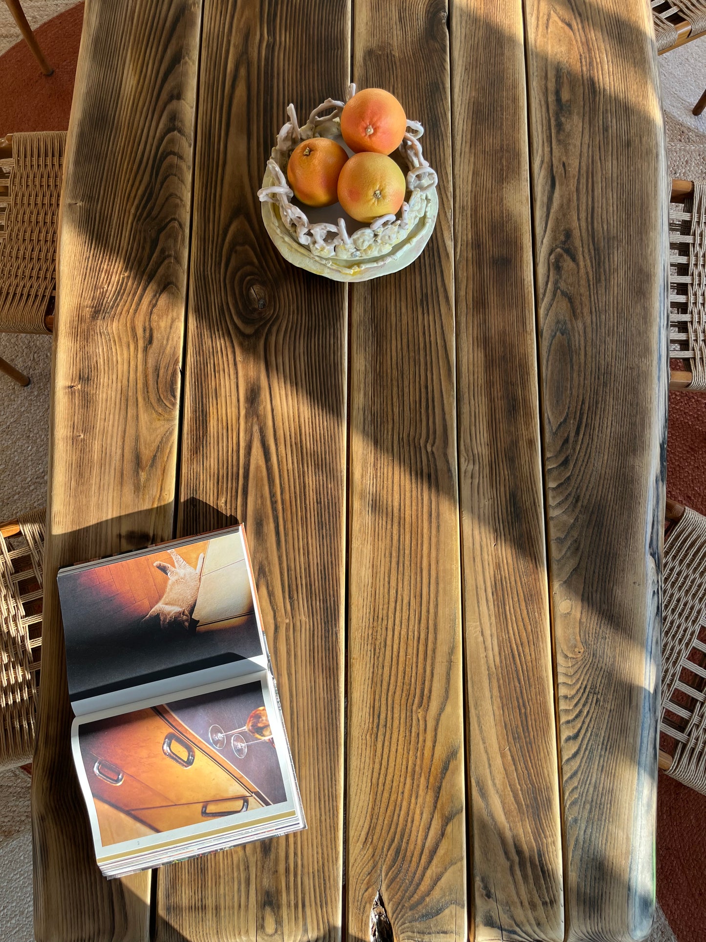 Table Torii effet Moiré Collab LouisLeCharpentier x Maison Makeba
