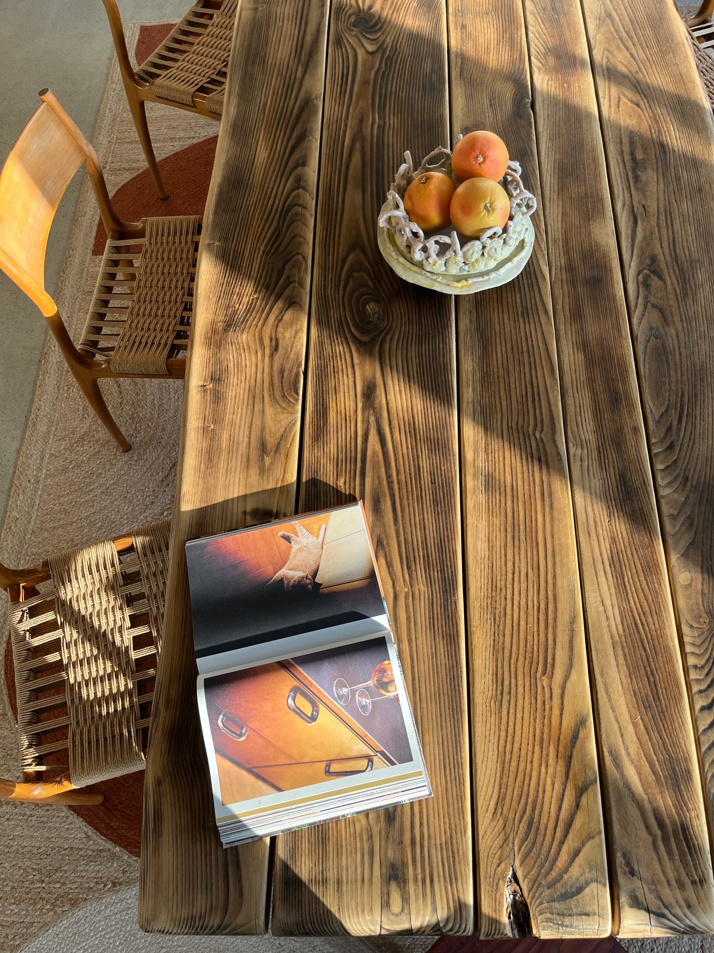 Table Torii effet Moiré Collab LouisLeCharpentier x Maison Makeba