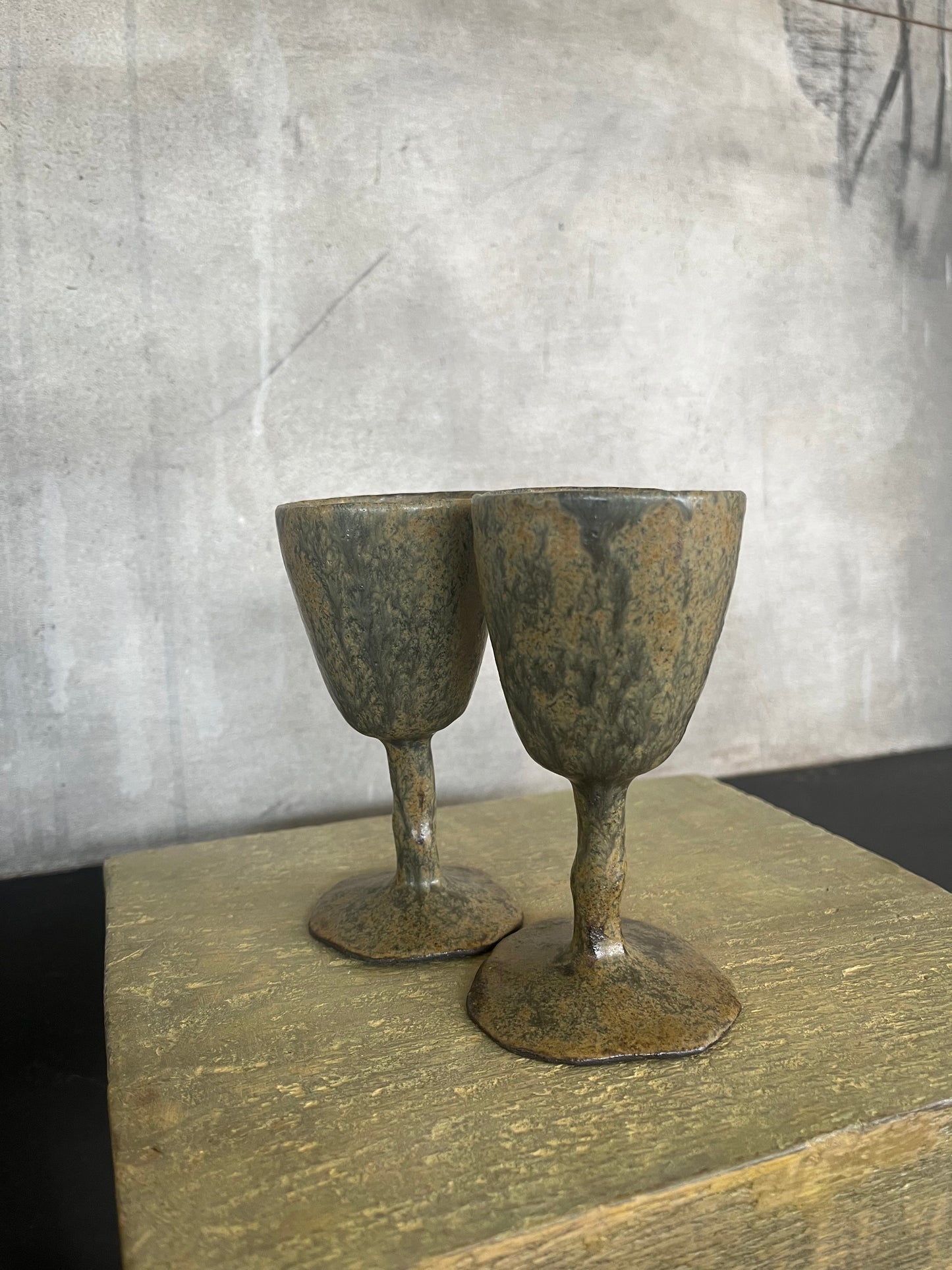 Ensemble de 2 Verres à pieds - Maya De La Vaissière