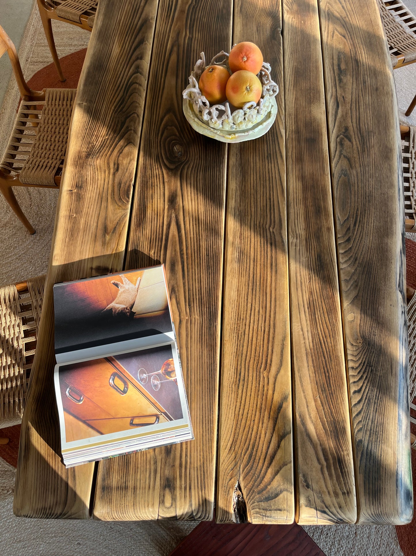 Table Torii effet Moiré Collab LouisLeCharpentier x Maison Makeba
