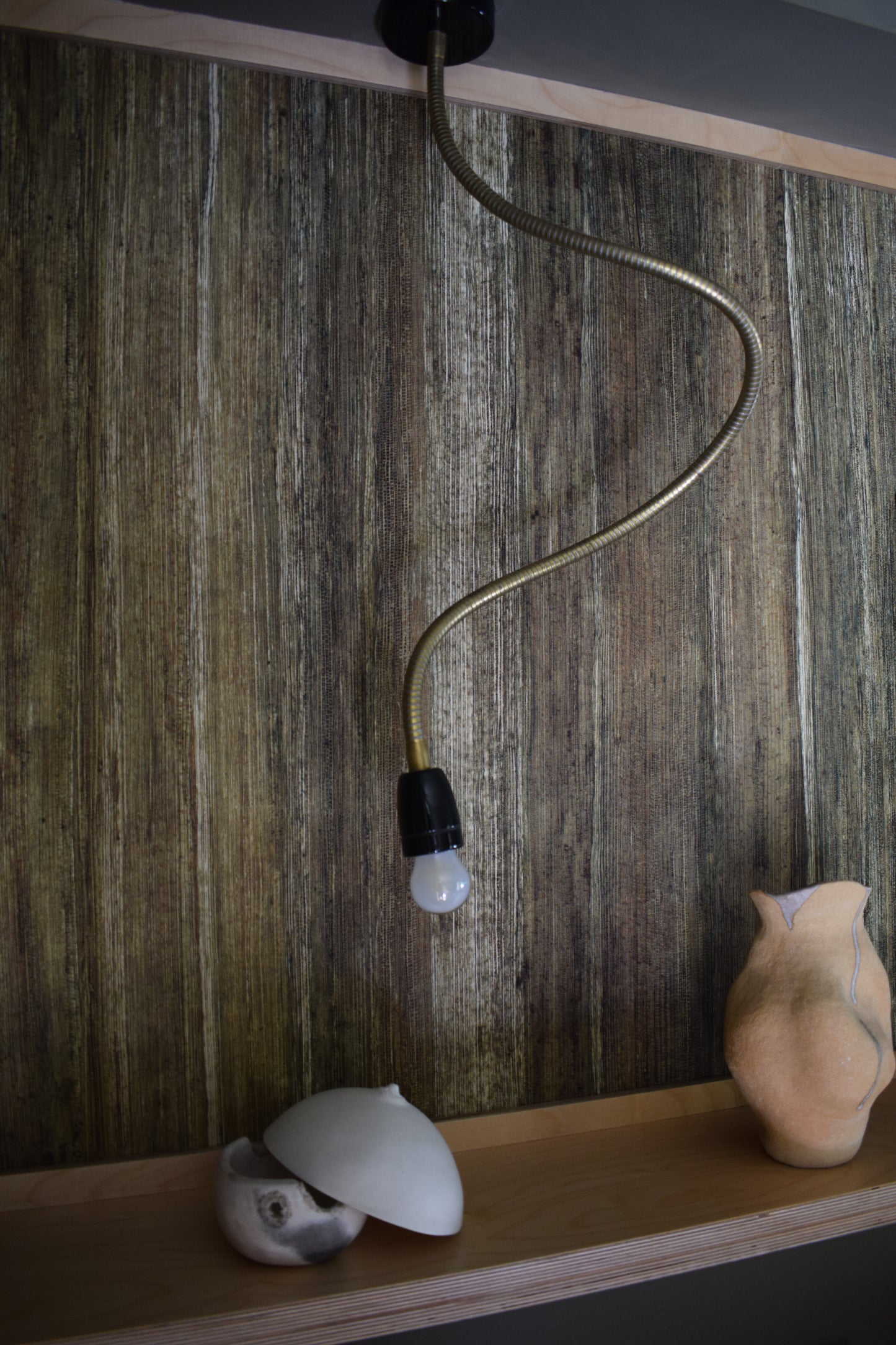 Modèle d'expo. Lampe à bras flexible en porcelaine et métal - Zangra