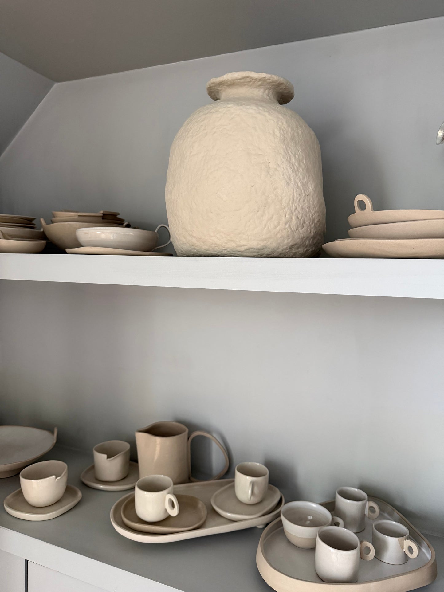 Pauline Pietri - Vases - Pavot & Ardoise En Papier Mâché