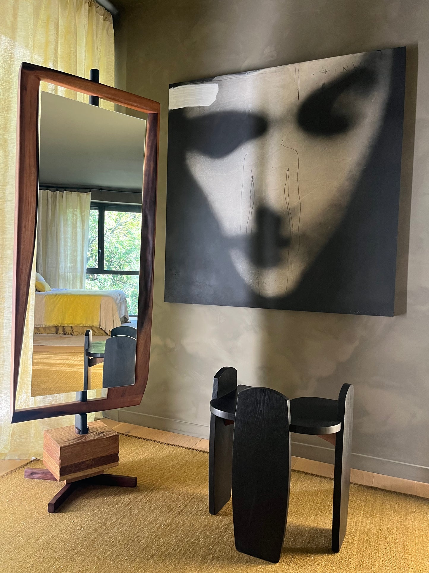 Tabouret Arfeux - bois design – Petit tabouret artisanal bois massif