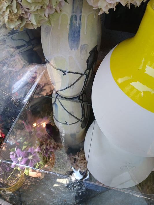 Vase en grès blanc - Florence Dary