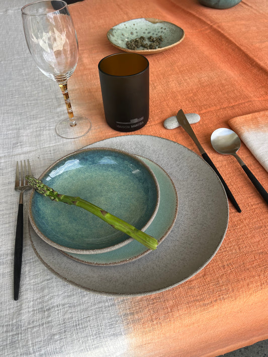 Assiettes, service complet, COLLAB CCéramique x Maison Makeba