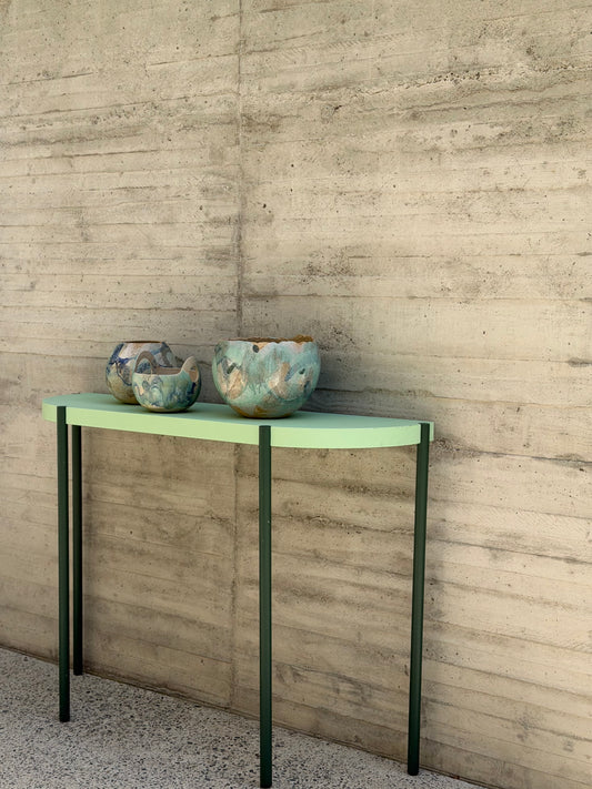 Modèle d'expo. Console Palladio verte - ARTIFORT