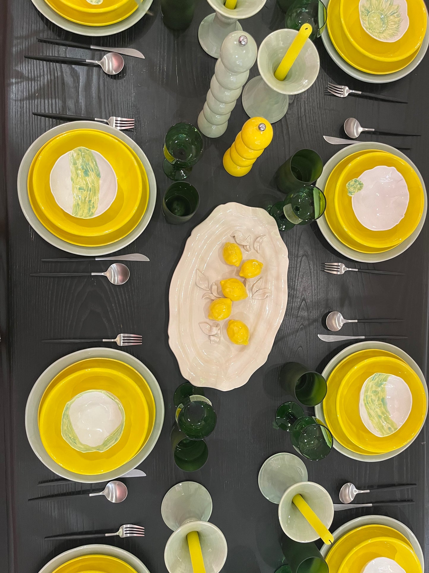 Maison Bonjour - Plat - Barbotine Citron Émaillé 🍋