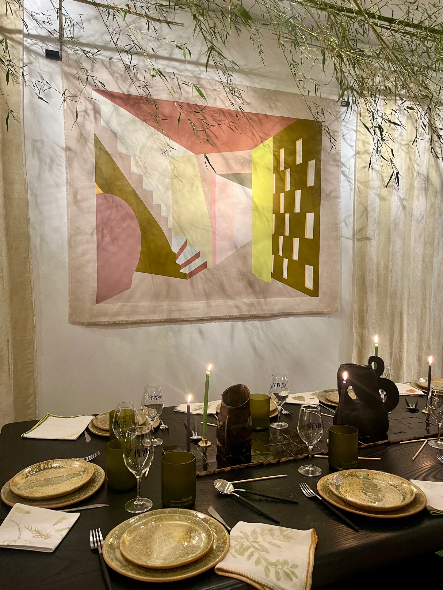 Maison Makeba Signature x Maison Cédrat - Tenture Murale - Entrée 60’s