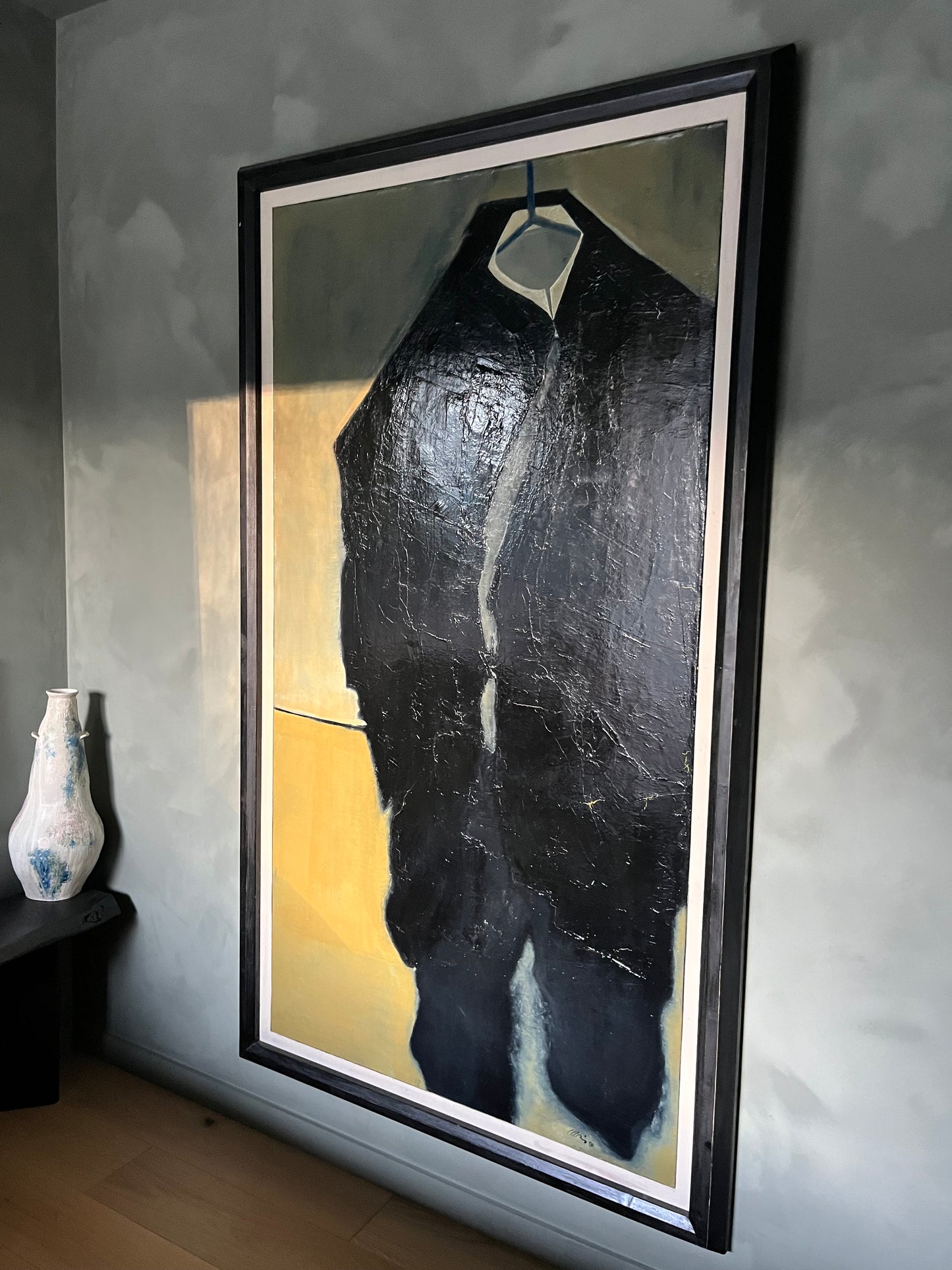 Serge Allain - Huile sur Toile - Le Passant
