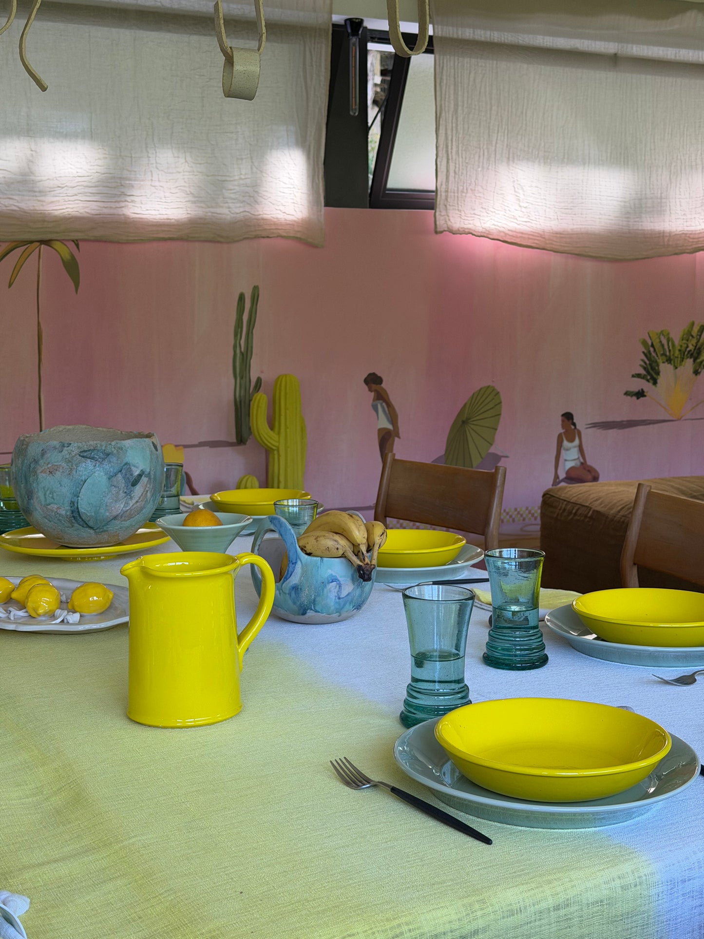 Ravel - x10 Assiettes Creuses - Jaune Soleil
