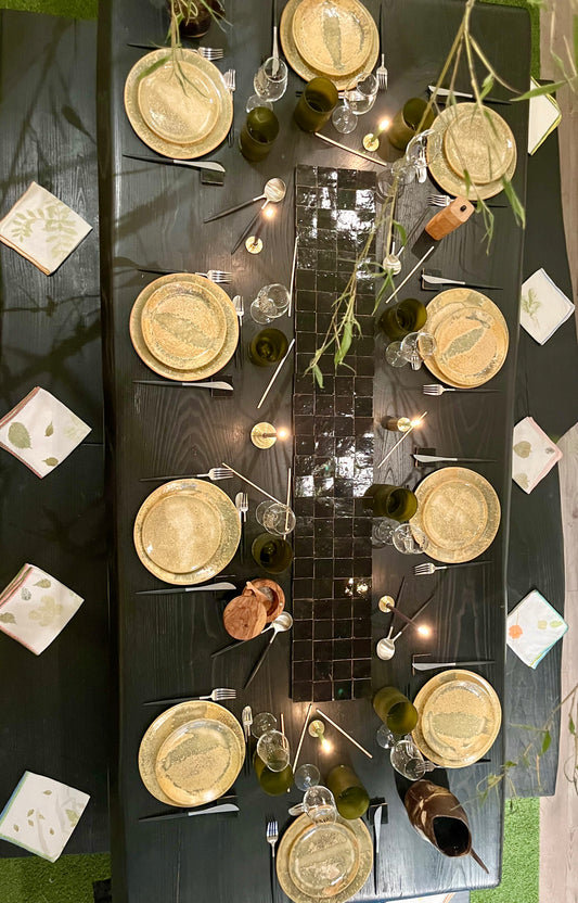 Assiettes « les lézards », Collab avec Mosselbay, pièces uniques