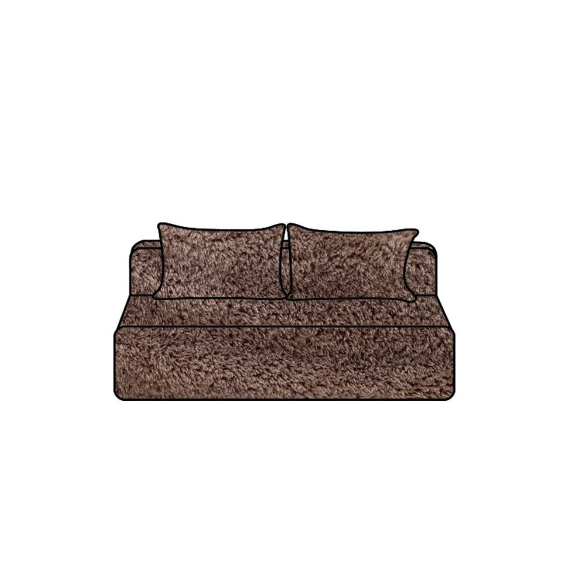 Surhousse de canapé en fausse fourrure ligne SLOW - Bed and Philosophy