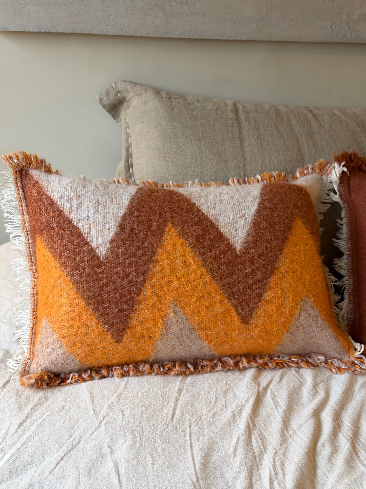 Housse de Coussin Coulis Zig Zag Bed and Philosophy (Garniture incluse) modèle d’expo