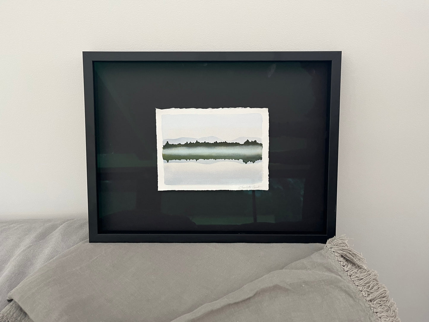 Charlotte Morot - Encre sur papier - Brume sur le Lac