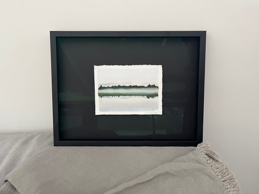 Charlotte Morot - Encre sur papier - Brume sur le Lac