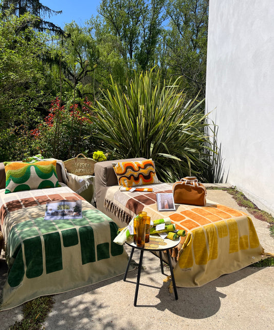 Drap de plage en éponge 100x180cm - Bed And Philosophy