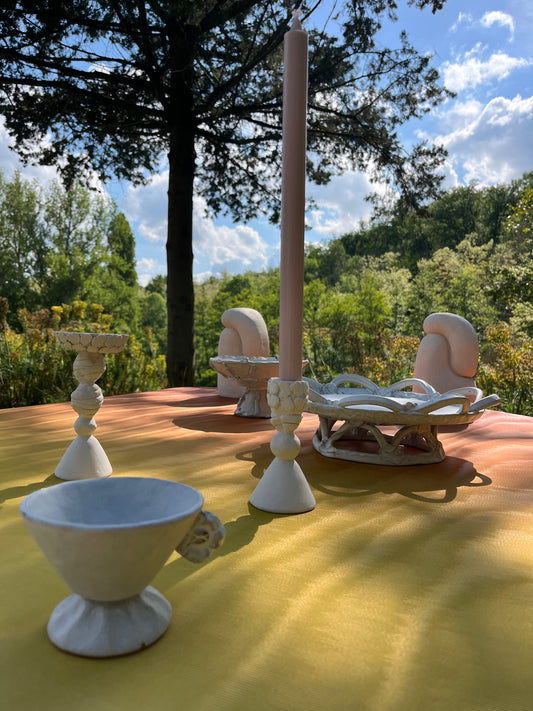 Lot de 2 bougeoirs, Anne Saltel