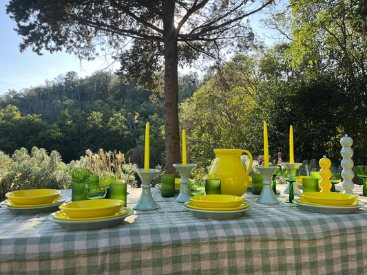 Modèle d'expo. Lot de 4 Assiettes jaunes - Ravel