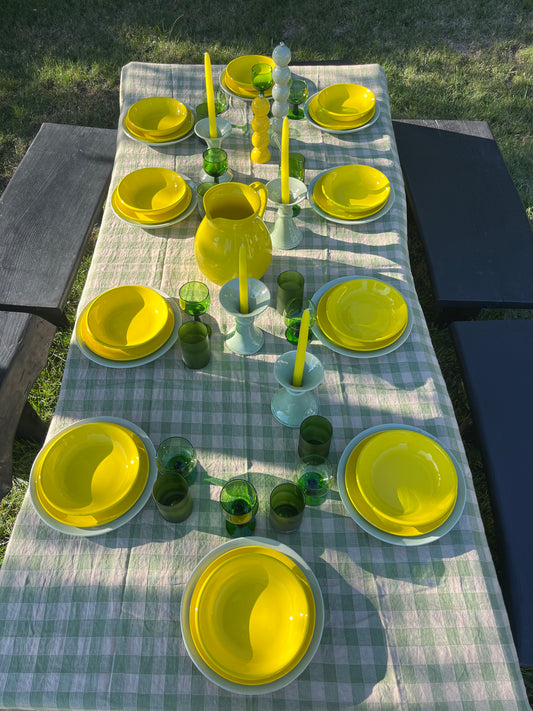 Modèle d'expo. Lot de 10 Assiettes céladon - Ravel