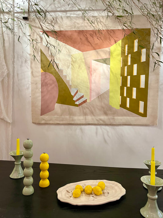 Tenture Murale - Collab « Entrée 60’s »Maison Makeba - Maison Cédrat