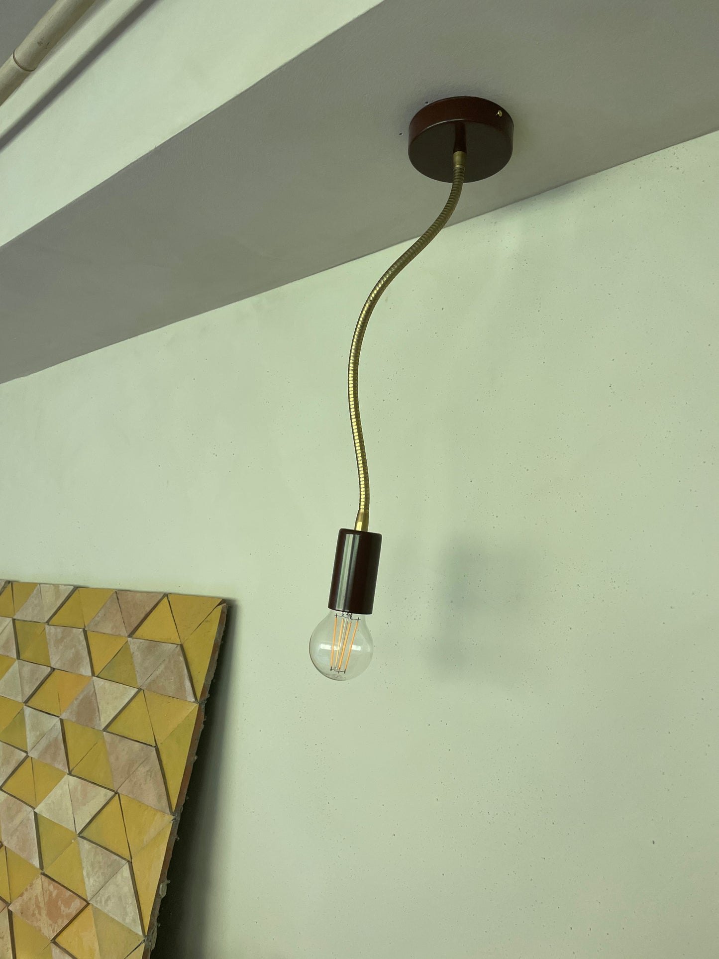 Modèle d'expo. Lampe à bras flexible en porcelaine et métal - Zangra