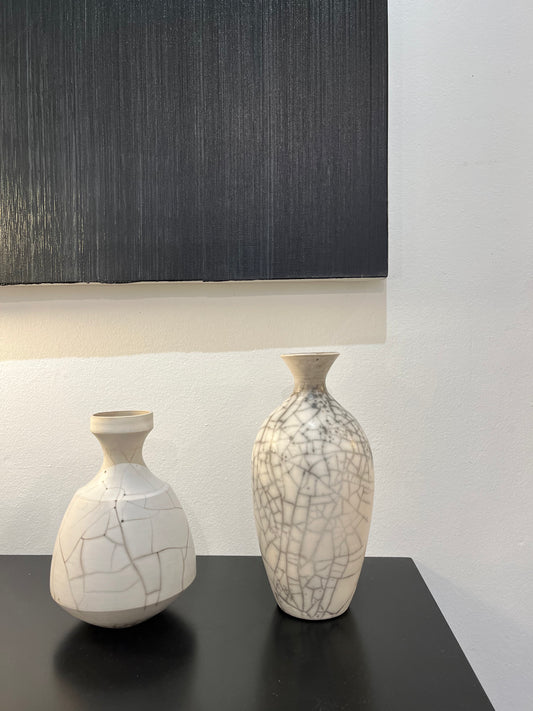 Vase Bas Raku Nu Caroline